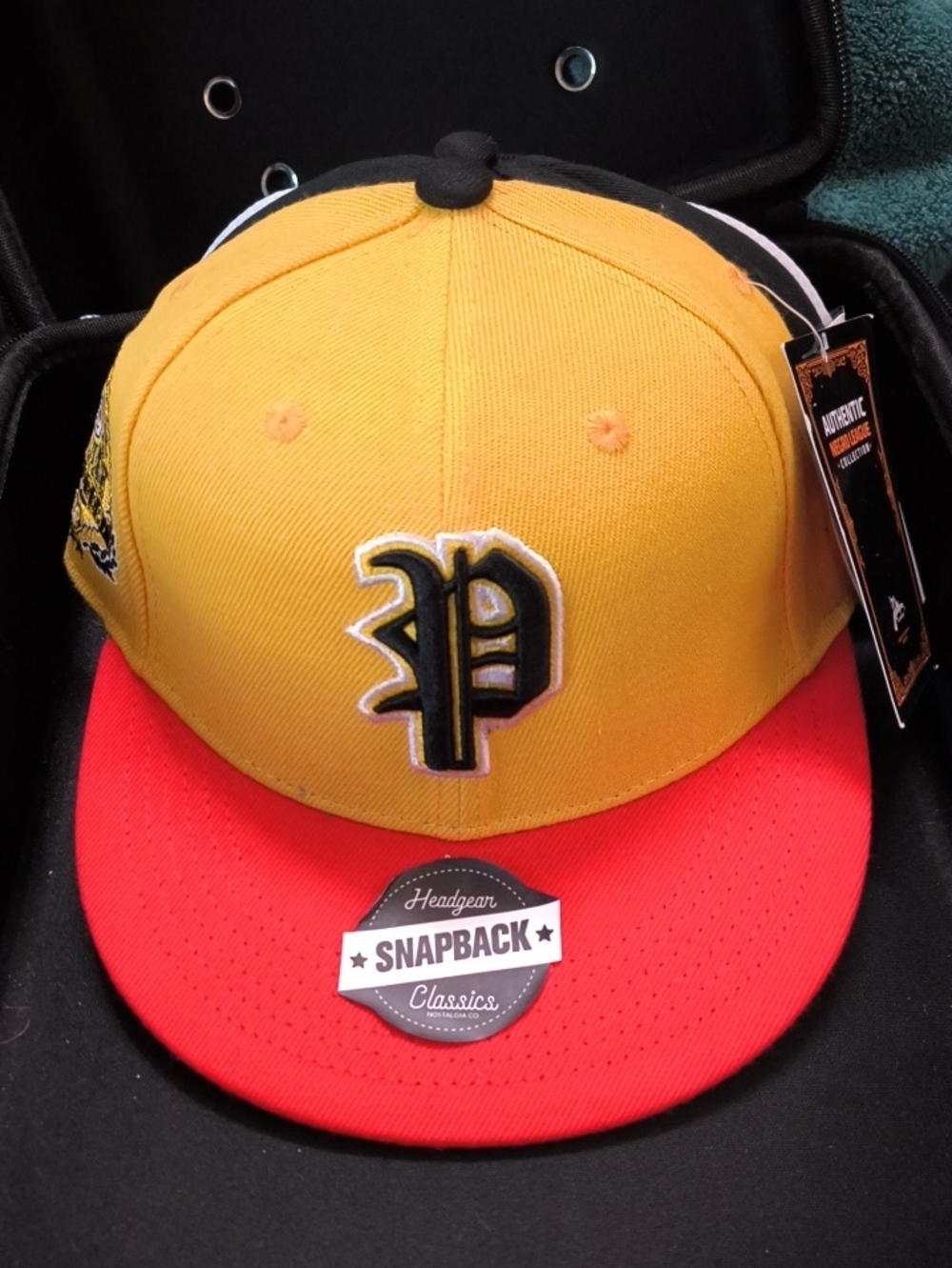 Yellow N Red Youth Snapback Embroidered 'P' Negro League Pittsburgh Crawfords NL